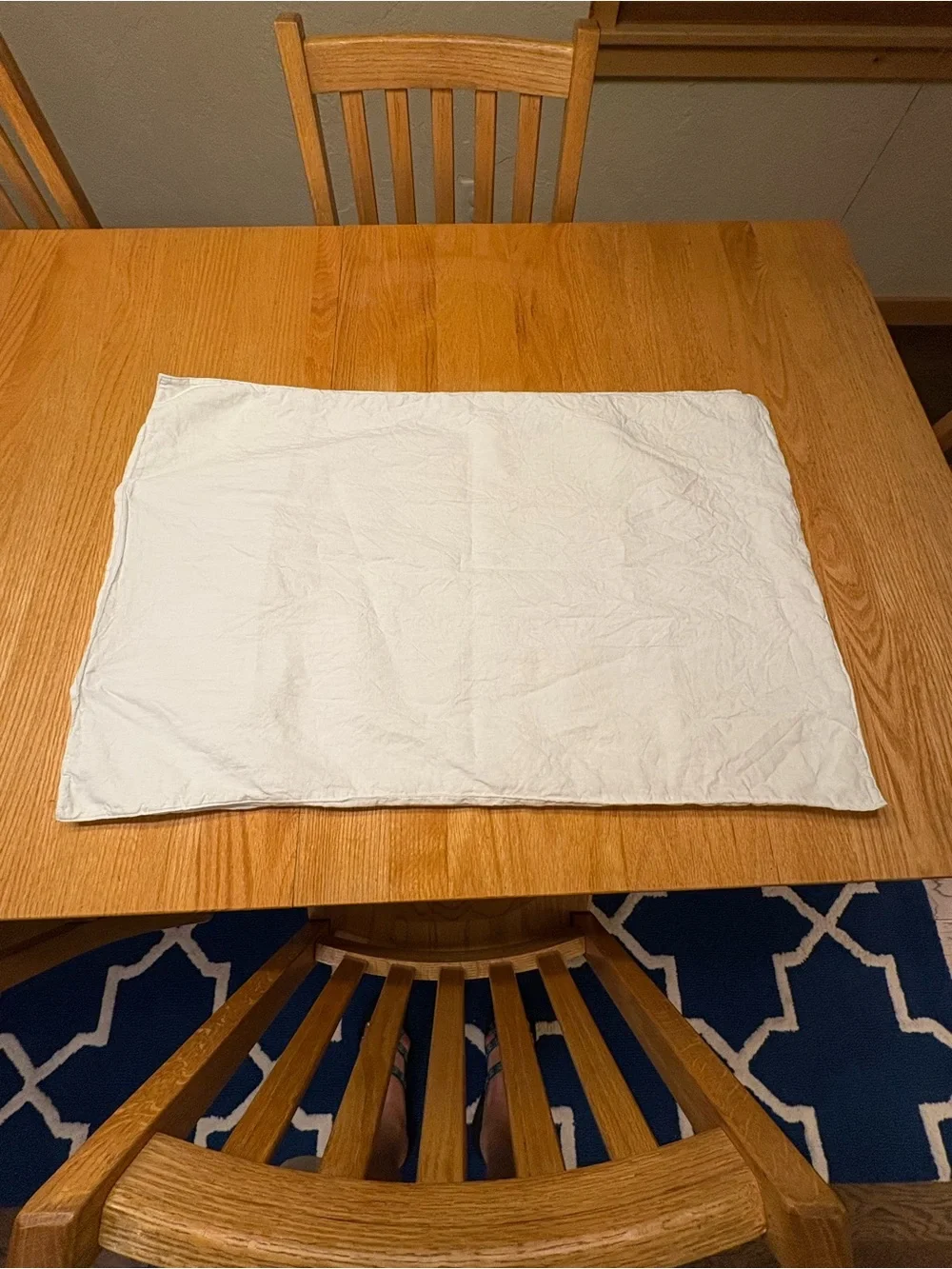Dapu set of two linen white pillowcases